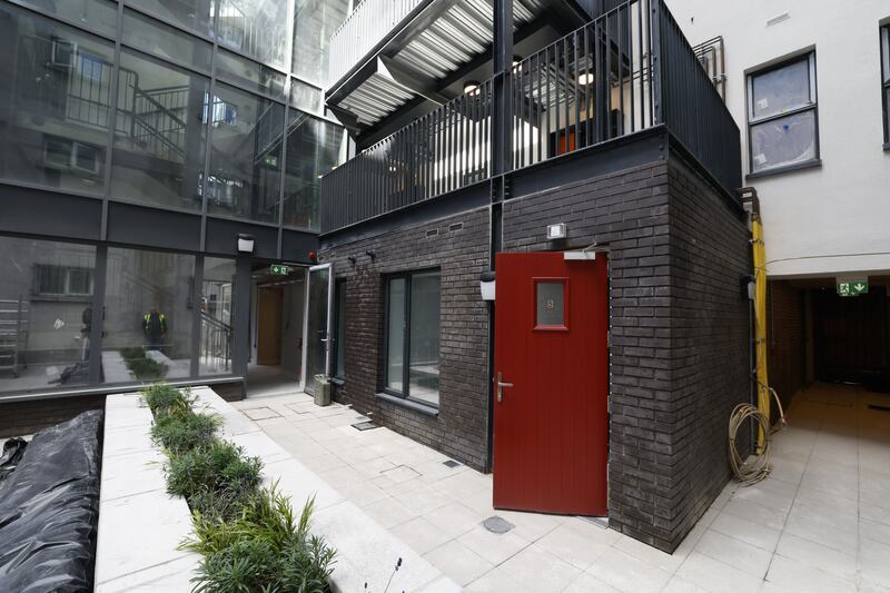 A new housing refurb project about to be completed on Townsend Street. Photograph: Nick Bradshaw