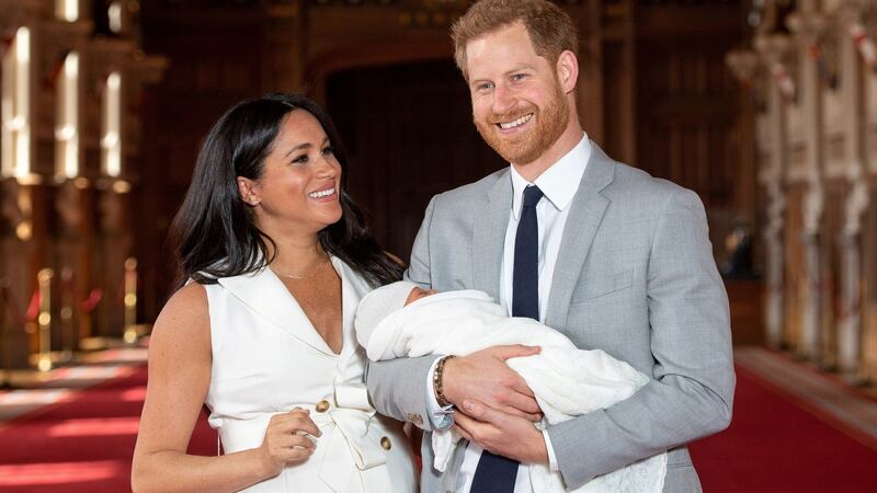 The duke and duchess of Sussex with their baby son, Archie, in May 2019. Photograph: Dominic Lipinski/Pool via Reuters