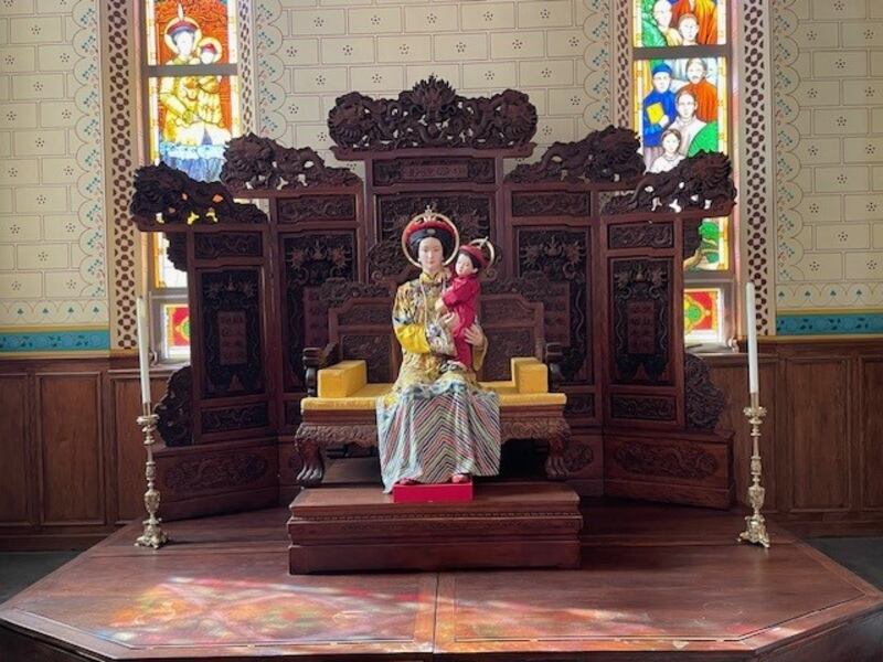 Statue of Madonna and Child in Beijing’s North Cathedral. Photograph: Denis Staunton