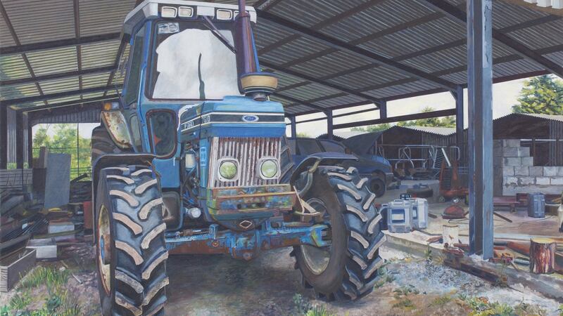 Morgan Murphy’s Tractor. Painting: Mary Burke
