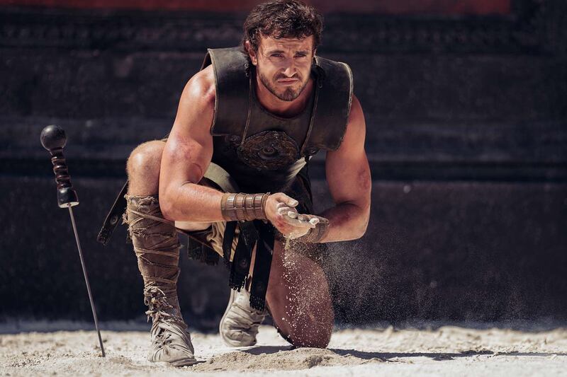 Paul Mescal in Gladiator II, directed by Ridley Scott. Photograph: Paramount Pictures