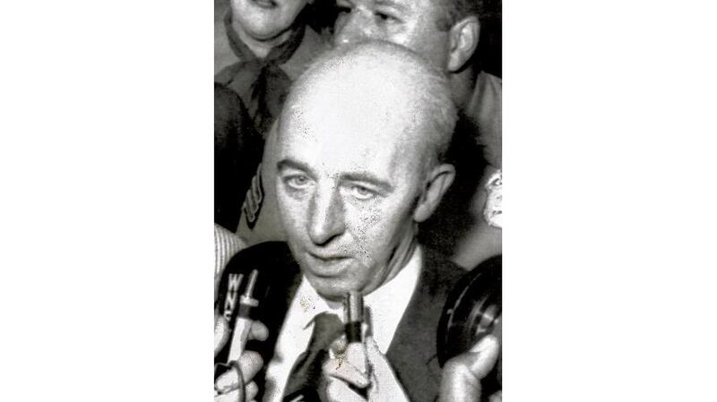 Joe Cahill in New York in 1971, when he was barred from the US