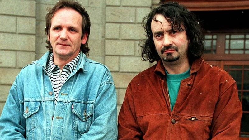 Paddy Armstrong (left) and  Gerry Conlon, pictured in Dublin, in 1996. Photograph:  Paddy Whelan