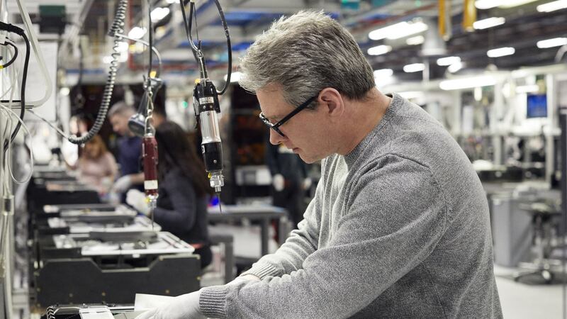 Staff at work in Apple’s Hollyhill campus in Cork