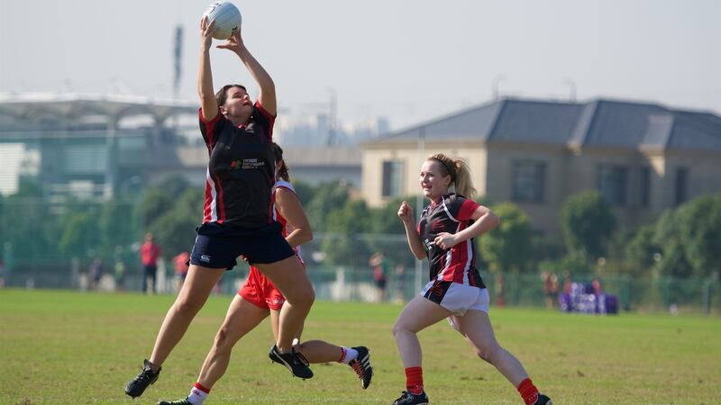 Teams competing in the GAA Asian Games in Shanghai. Photograph: Eoin Murphy