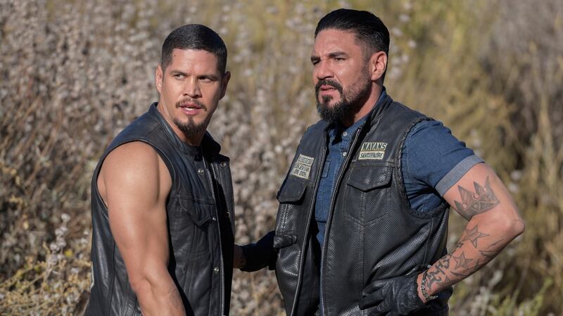 JD Pardo and Clayton Cardenas in Mayans MC
