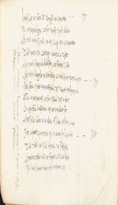 Tomás 'an tSneachta' Ó Conchubhair's translation of the first book of Paradise Lost. Image courtesy of the Rare Book and Manuscript Library, University of Illinois