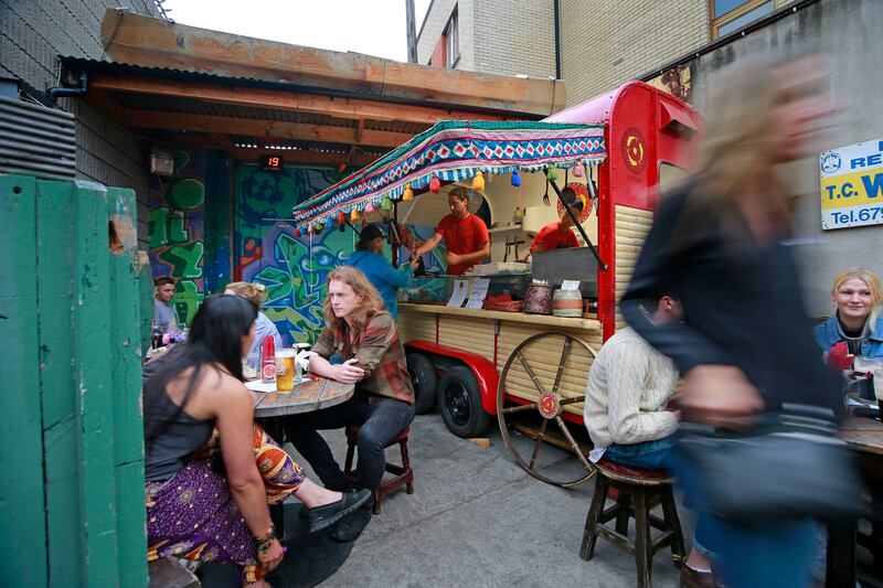 Stoneybatter: the Vietnom food stall at the Glimmer Man pub. Photograph: Nick Bradshaw