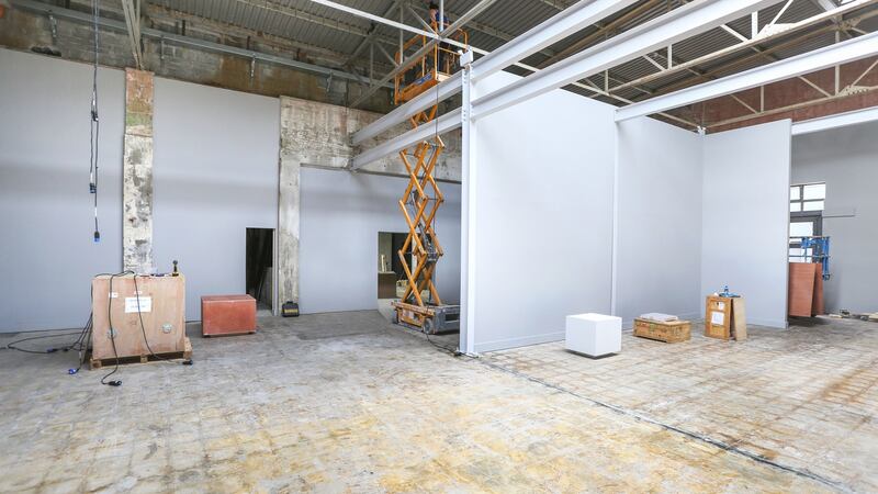 The site of the new temporary gallery space in Galway: After