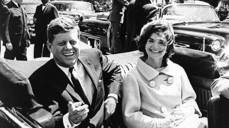 US President John F Kennedy and First Lady Jacqueline Kennedy in  May 1961. File photograph: EPA/Abbie Rowe/National Park Service