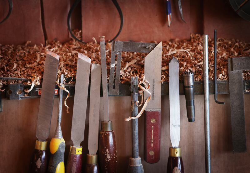 Eoghan Leadbetter's tools. Photograph: Bryan O’Brien 
