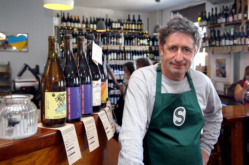 Seamus Sheridan in Sheridans Wine Bar at Churchyard Street in Galway City. Photograph: Joe O'Shaughnessy 