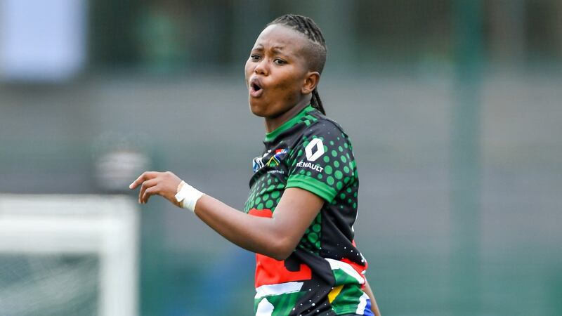 Vuyo Unitred Mkhabela of South Africa. Photograph: Piaras Ó Mídheach/Sportsfile