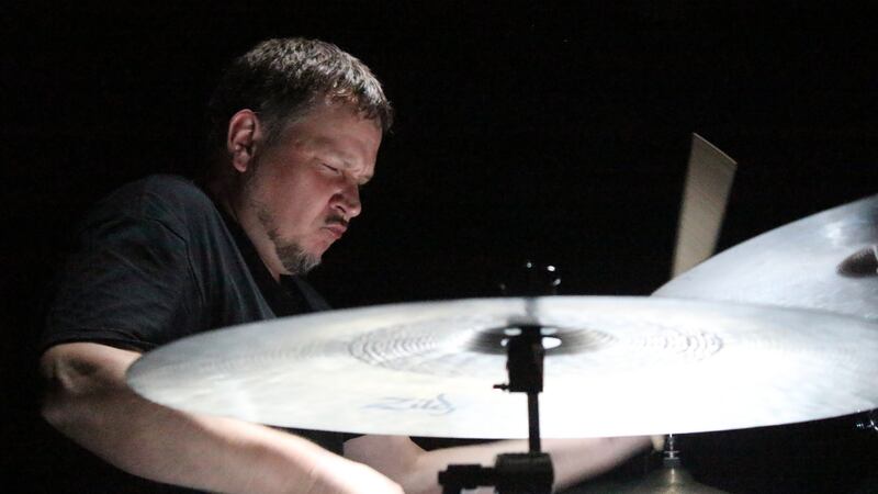 Keith Carlock performing a solo at the 21 Drums clinic in Dublin’s Button Factory. Photograph: Glen Murphy