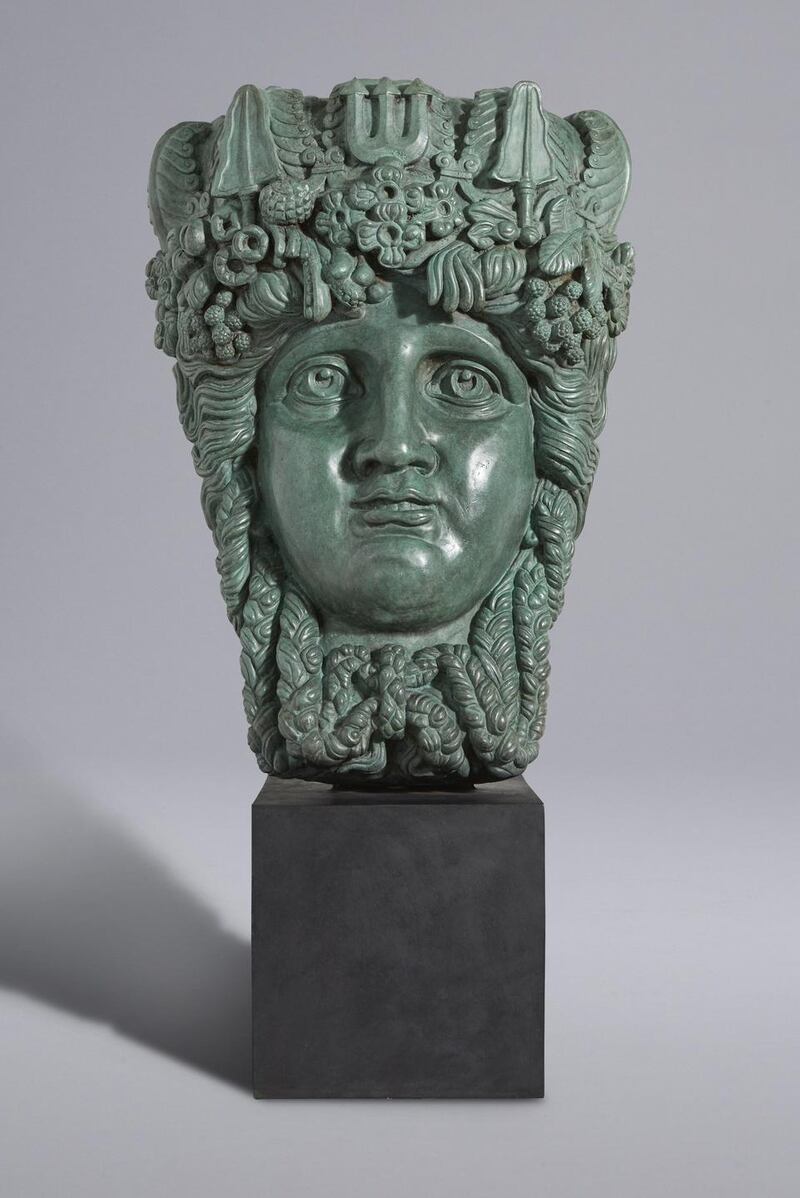 ‘Mask of the Liffey’ by Rory Breslin sold for €14,000  through Whyte’s.