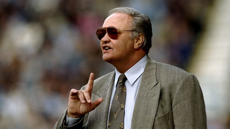 Ron Atkinson: ITV commentator during Italia 90. Mandatory Credit: Ross Kinnaird/Allsport