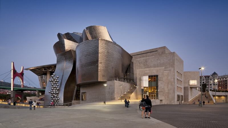 The Guggenheim Museum is one of the main tourist attractions in Bilbao. (Photo: Anthony Weller/View Pictures/UIG via Getty ImageS
