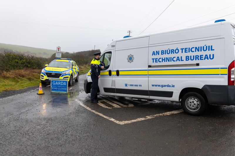 The scene at Rathmoylan just outside Dunmore East, Co Waterford. Photograph: Patrick Browne