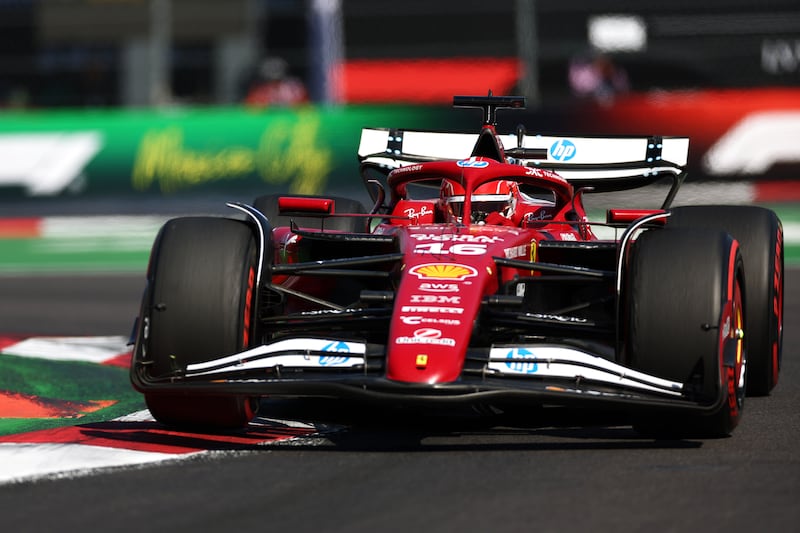 Charles Leclerc of Monaco driving the (16) Scuderia Ferrari SF-25 on track. Photograph: Peter Fox/Getty