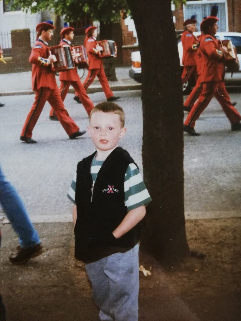 Scott McKendry attends a band parade as a child. His Curfuffle is energised and energising, it’s an unsentimental collection about his childhood home. 