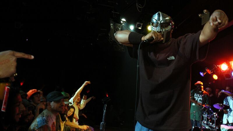 MF Doom on tour for his breakthrough album Madvillainy, at BB King’s Blues Club and Grill in Manhattan, in April 2004. Photograph: Keith Bedford/The New York Times