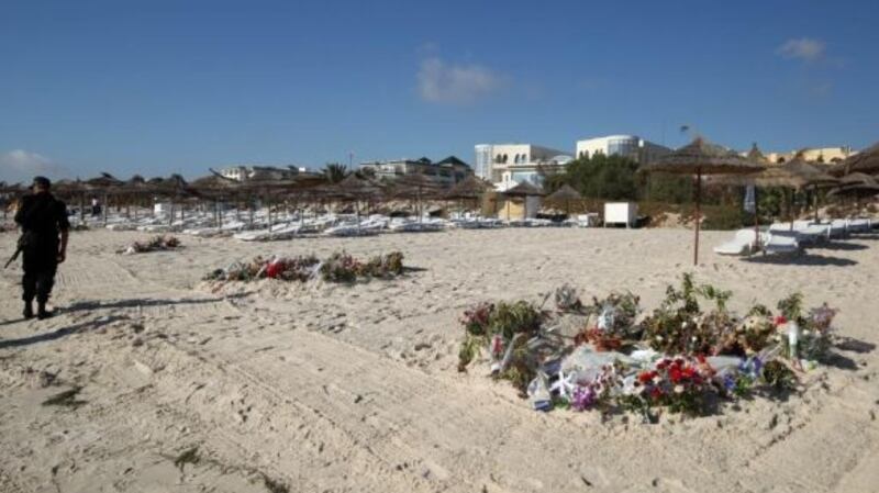 The Sousse beach massacre in June 2015 in which 38 people were killed claimed the lives of three Irish people. File photograph: Steve Parsons/PA Wire