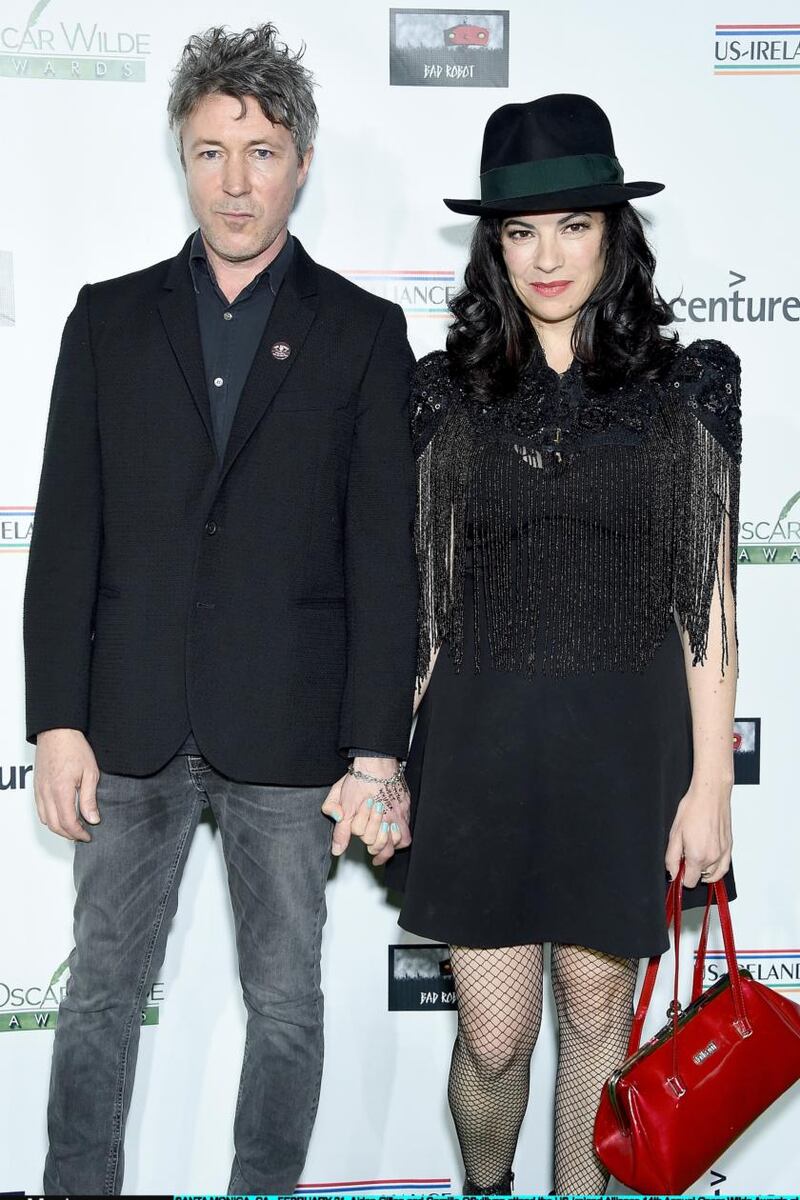 Aidan Gillen and Camille O’Sullivan atOscar Wilde Awards Photograph: Gregg DeGuire/Getty