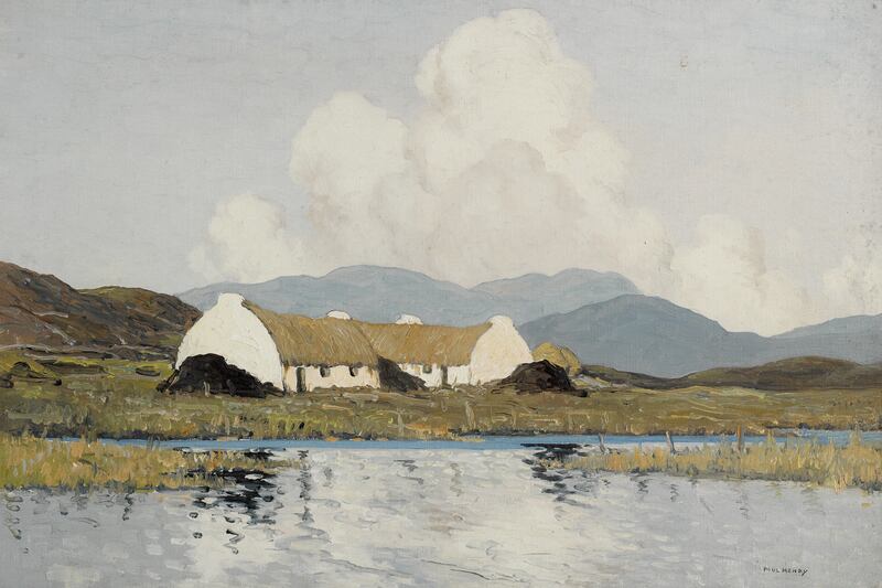 The Paul Henry painting, Lake and Mountains in Connemara, (estimate €250,000-€300,000) has not been for sale since 1979, at which time it sold for €2,000.