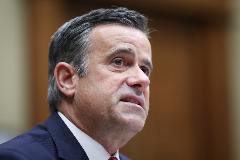 John Ratcliffe was Donald Trump's director of national intelligence during the final year of his presidency. Photograph: Win McNamee/Getty Images