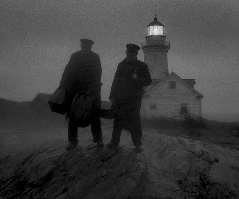 Robedrt Pattinson and Willem Dafoe in The Lighthouse