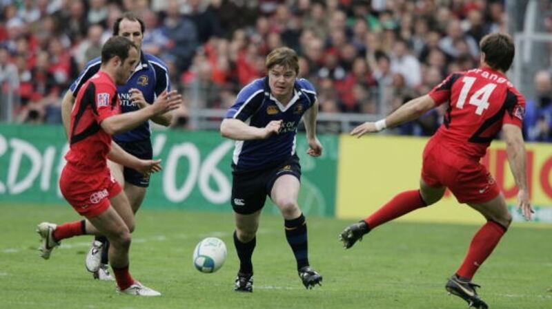 Brian O’Driscoll in action during the 2006 Heineken Cup quarter-final against Toulouse at the Stade Municipal. Photograpgh: Inpho