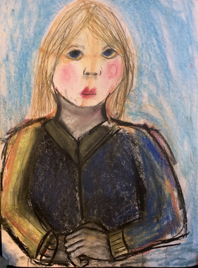 Honor Hehir, aged 10.
'This is a picture of me waiting for Covid 19 to be over!'