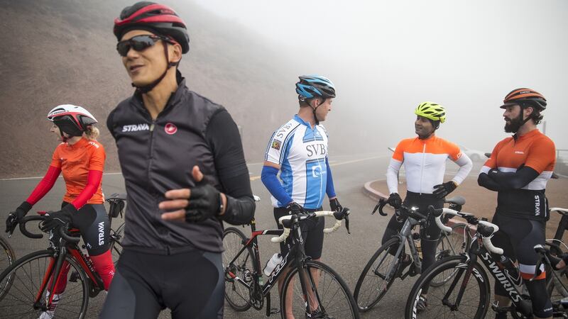 Members of  a JSV SF Startup Ride. Photograph: Laura Morton/The New York Times
