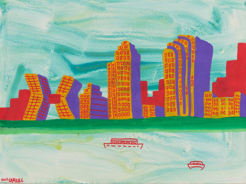 Manhattan skyline. Illustration: Ross Carvill