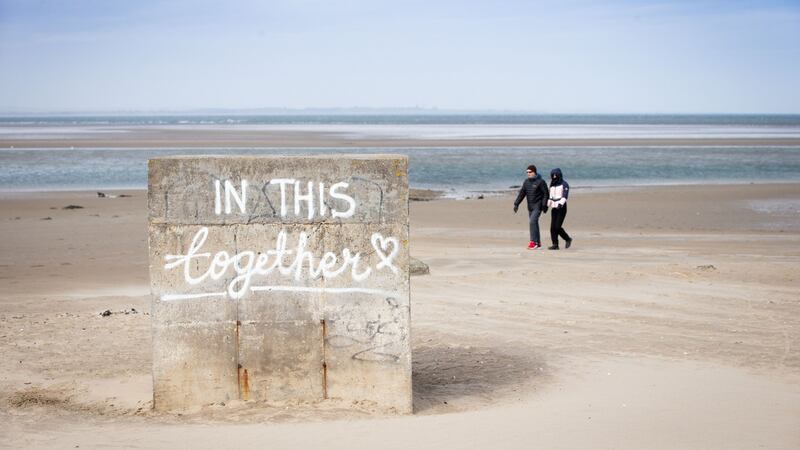 A view of Burrow Beach in Sutton, Dublin. Photograph: Tom Honan/The Irish Times