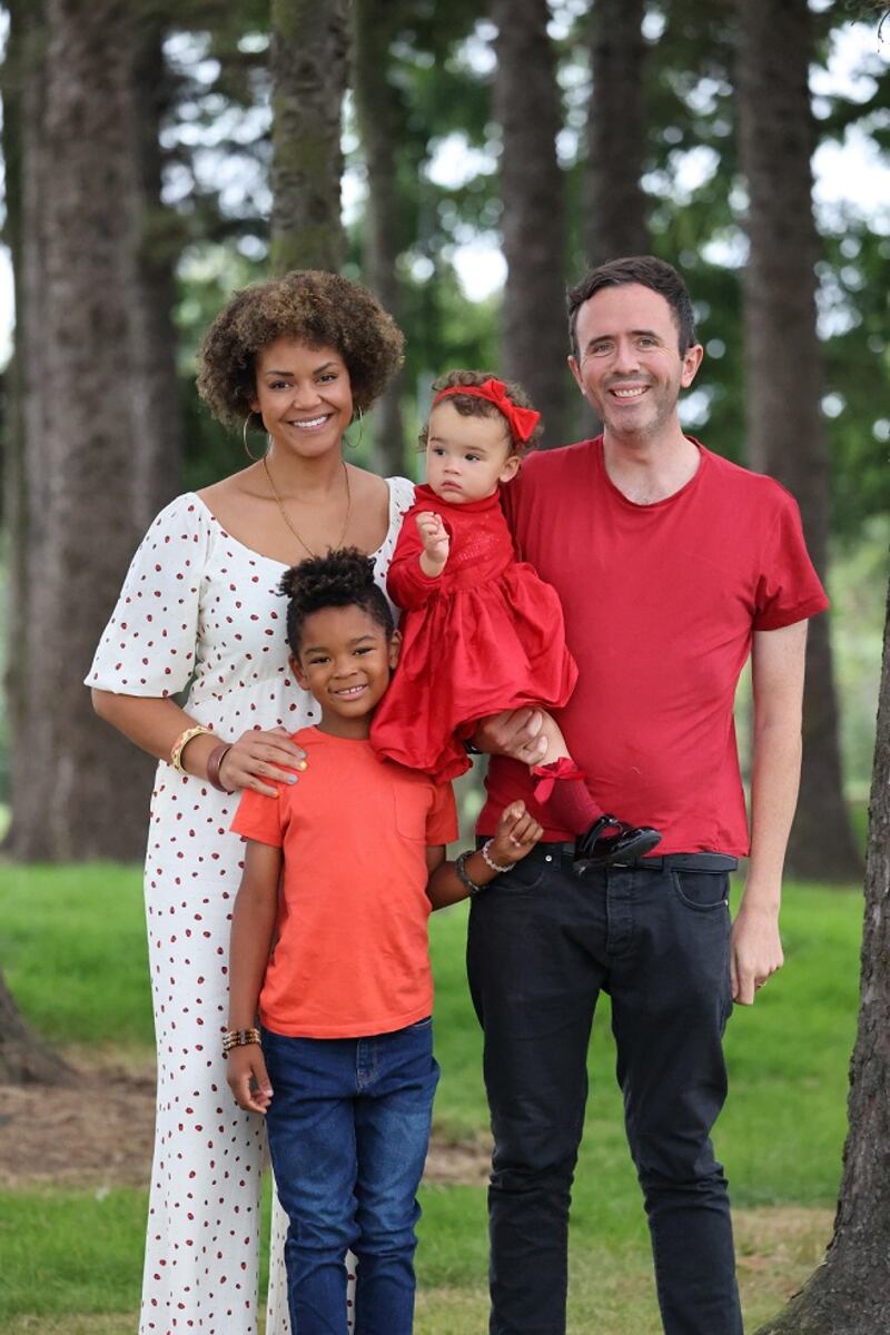 Emer and Sean O'Neill, with children Sunny Rae and Kyan. Photograph: Nick Bradshaw