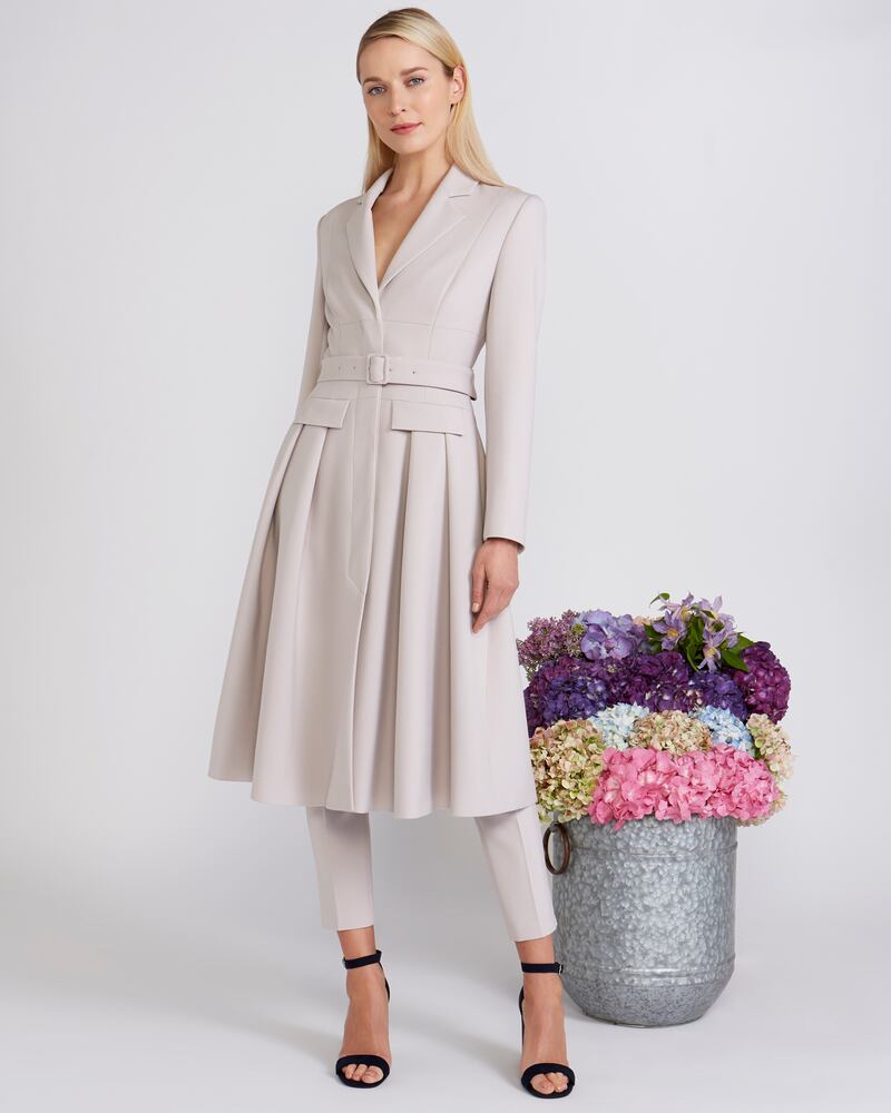 Peter O’Brien for Dunnes: belted coat, €350