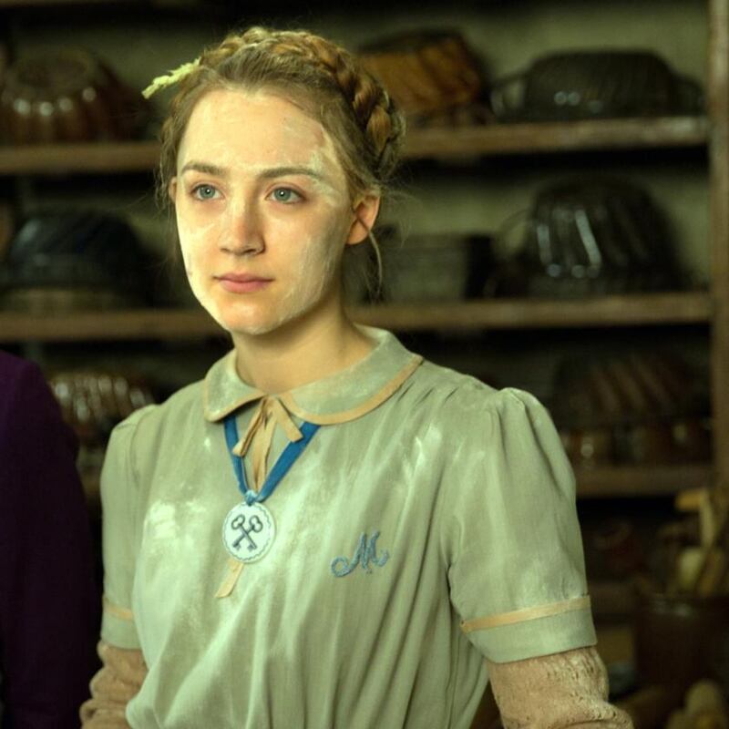 “I was lucky The Grand Budapest Hotel [Wes Anderson’s 2014 comedy] came along,” says Saoirse Ronan