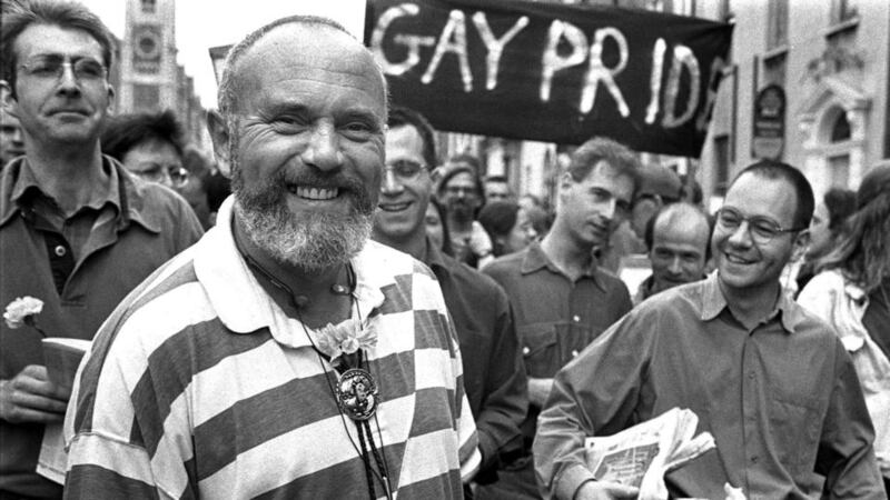 Pride: campaigning senator David Norris