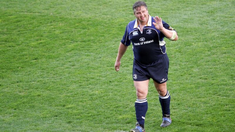 Ollie Le Roux keaves the pitch after making his final appearance for Leinster. Photograph: James Crombie/Inpho
