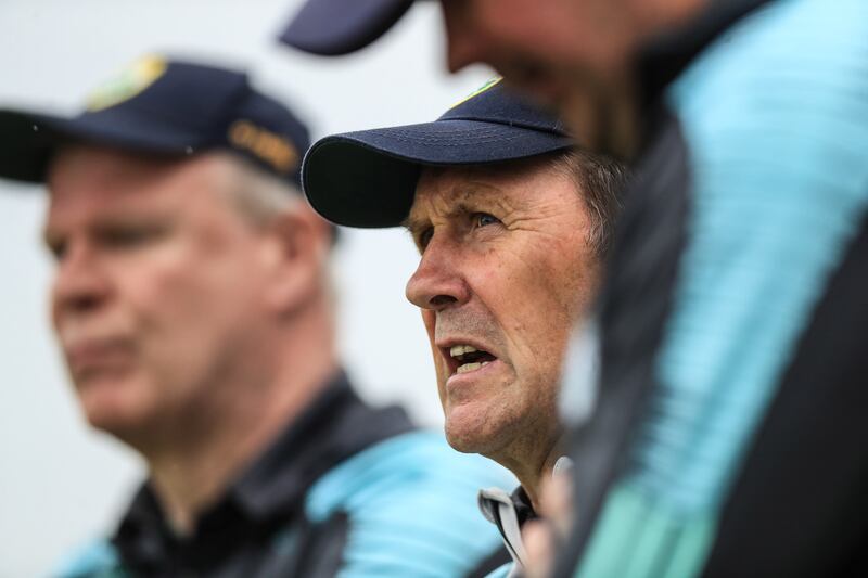 Kerry manager Jack O'Connor watches on during the defeat to Mayo in Killarney. Photograph: Evan Treacy/Inpho