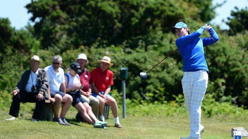 Leona Maguire: has 26 top-10 finishes in her 30 competitive appearances for Duke University. Photograph: Richard Martin-Roberts/R&A/R&A via Getty Images