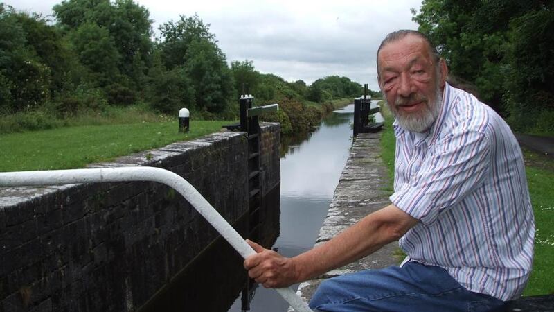 Dick Warner: on the Royal Canal for one of his Waterways series for RTÉ