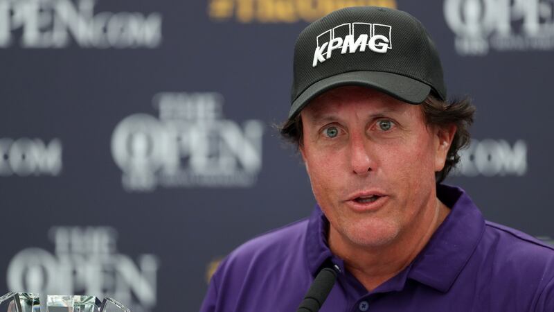 Phil Mickelson is taking time away from golf after his recent comments about the PGA Tour were made public. Photograph:  Richard Sellers/PA Wire