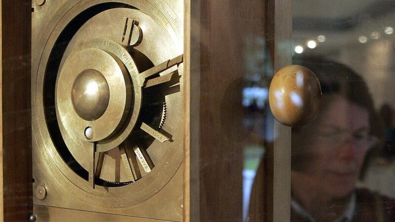 A reconstruction of Antikythera Mechanism in Athens. Photograph: Louisa Gouliamaki/Getty