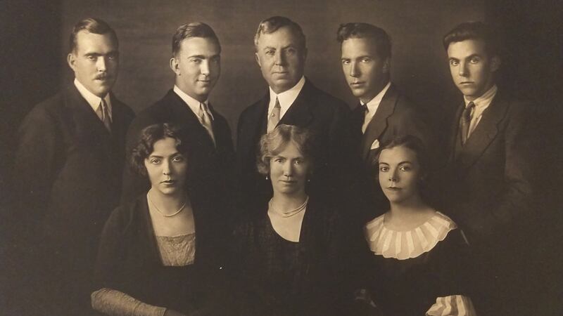 Judge Daniel Cohalan in the late 1920s in the centre of the back row with his sons, from left, Con, Dan Jr., Patrick and Florence. His wife Madge is in the centr of the front row with their daughters Aileen, left, and Kathleen, right.