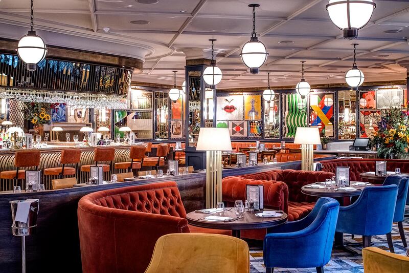 The Ivy Soho Brasserie in London, the interior design of which is similar to that planned for the Dublin opening