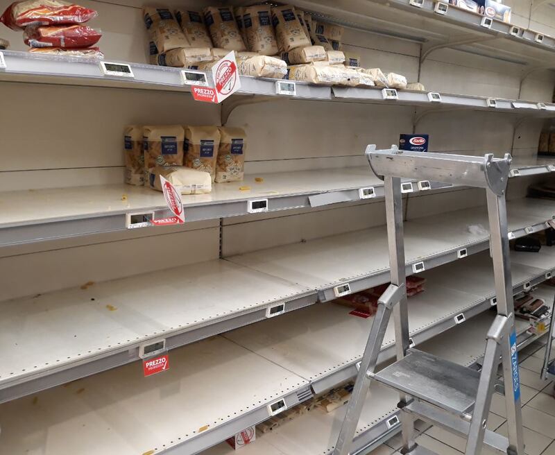 Aisling Sullivan: 'I went to our local supermarket this morning, and there was nothing left on some of the shelves'
