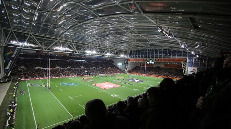 The Lions will play the Highlanders at the Forsyth Barr Stadium. Photograph: Rob Jeffries/Getty