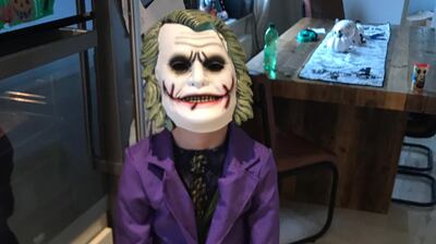 Micheál Ó Sé in his halloween attire.